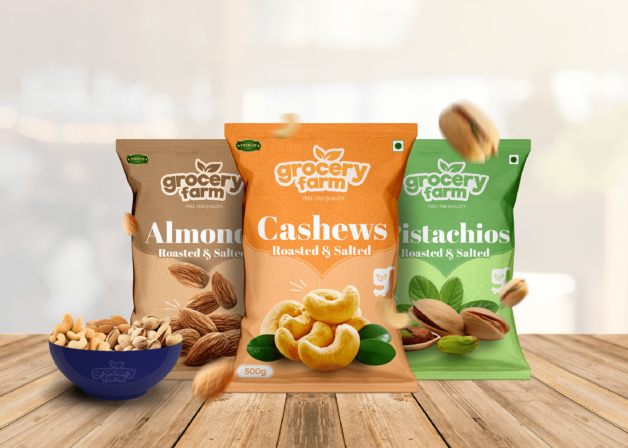 Dry Fruits Packet Design & Printing